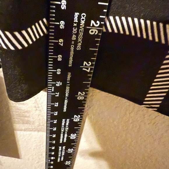 Alex Marie Paulina Blouse Black Ivory Plaid Tie Neck Long Sleeve Women L - Picture 6 of 8